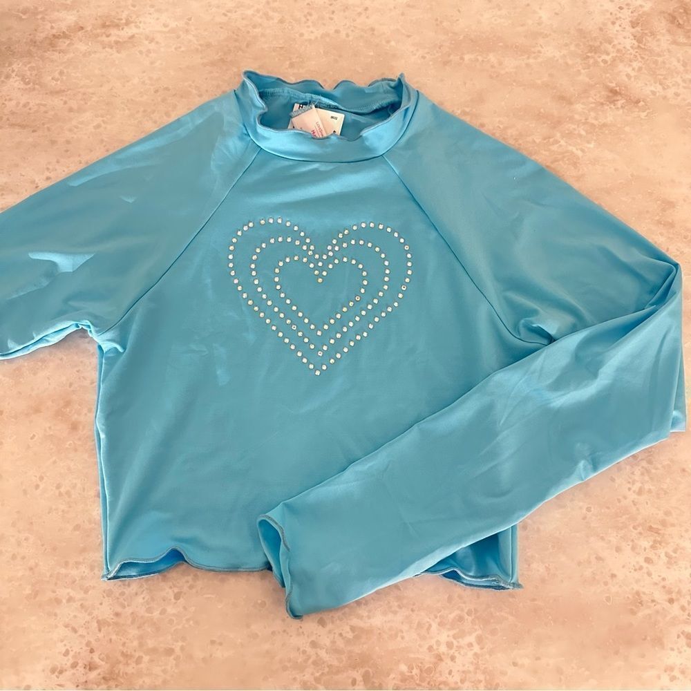 LoveShackFancy x Hurley Rhinestone Long sleeve Rashguard - Picture 2 of 7